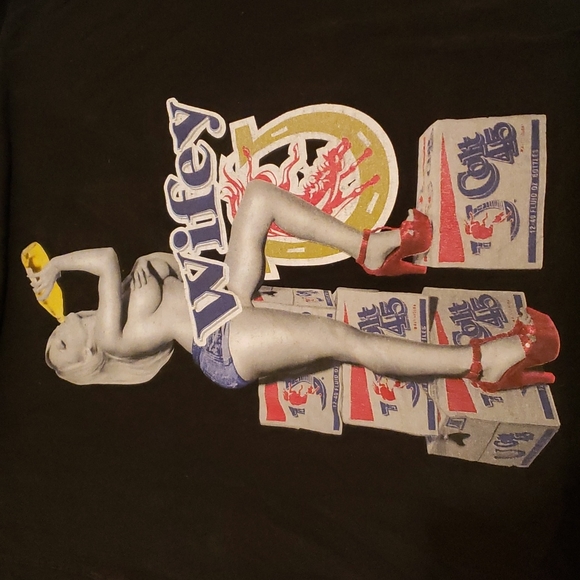 VINTAGE T.I.T.S & COLT 45 Collab Wifey short sleeve t-shirt - Picture 1 of 4